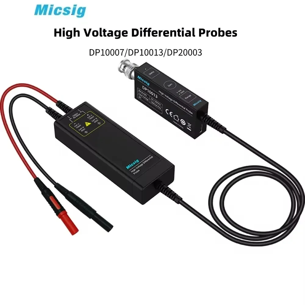 High Voltage Differential Probe 100Mhz 1300V - Micsig 1300V 100MHz High Voltage Oscilloscope